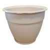 Imagen de Maceta de plástico con plato anti dengue 1,5L, BEIGE