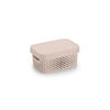 Imagen de Caja organizadora de plástico con tapa calada, 4,5L, BEIGE