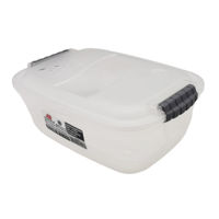 Imagen de Caja organizadora de plástico con tapa 1.9L, transparente