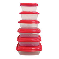 Imagen de Vianda recipiente de plástico x6, 240 a 1500ml, varios colores