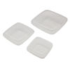 Imagen de Vianda recipiente de plástico 1.5L, x3 350 a 1500ml, transparente