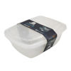 Imagen de Vianda recipiente de plástico 1,5L, x2, transparente
