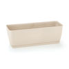 Imagen de Maceta de plástico jardinera con plato anti dengue 11,5L, BEIGE