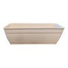 Imagen de Maceta de plástico jardinera con plato anti dengue 11,5L, BEIGE