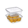 Imagen de Vianda recipiente de plástico rectangular 1.5L, x2, transparente