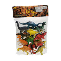 Imagen de Dinosaurio de plástico, x12, en bolsa