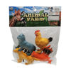 Imagen de Animales de granja x4, con accesorios en bolsa