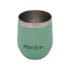 Imagen de Mate con tapa 220ml Berlina VERDE, doble pared de acero inoxidable, en caja