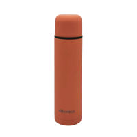 Imagen de Termo 750ml bala color, pico botón, base antideslizante, Berlina ANARANJADO