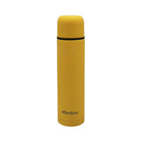 Imagen de Termo 750ml bala color, pico botón, base antideslizante, Berlina MOSTAZA