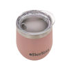 Imagen de Mate con tapa 220ml Berlina ROSADO, doble pared de acero inoxidable, en caja