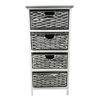 Imagen de Mueble organizador de madera con 4 cajones canastos, en caja