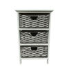 Imagen de Mueble organizador de madera con 3 cajones canastos, en caja