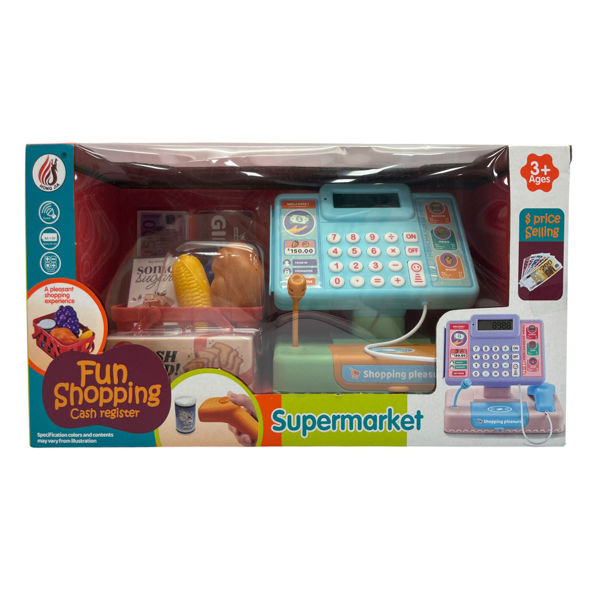 Imagen de Caja registradora, con luz y sonido, con accesorios, 2AA, en caja