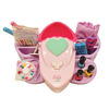 Imagen de Set de belleza para decorar uñas con lámpara, uñas, stickers, brillos esmalte y accesorios 3AA en caja
