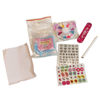 Imagen de Set de belleza para decorar uñas con lámpara, uñas, stickers, brillos esmalte y accesorios 3AA en caja