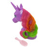 Imagen de Caballo unicornio cabeza para peinar, con cepillo en caja