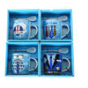 Imagen de Taza de loza con cuchara, 250ml PAPÁ en caja, varios diseños