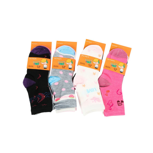 Imagen de Medias infantiles, varios diseños de nena, talle mediano PACK x12