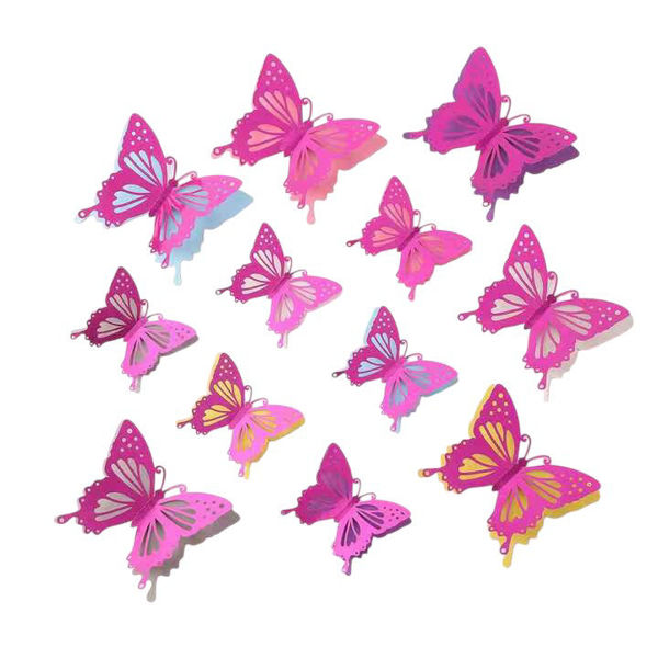 Imagen de Adorno de mesa x12, mariposa, en bolsa