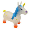 Imagen de Inflable saltarín unicornio transparente con luz y sonido, 1350g, varios colores