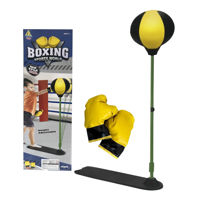 Imagen de Set de box de pie con perita puching ball y guantes, en caja