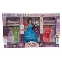 Imagen de Muñeca, con vestidos y accesorios, varios colores, en caja