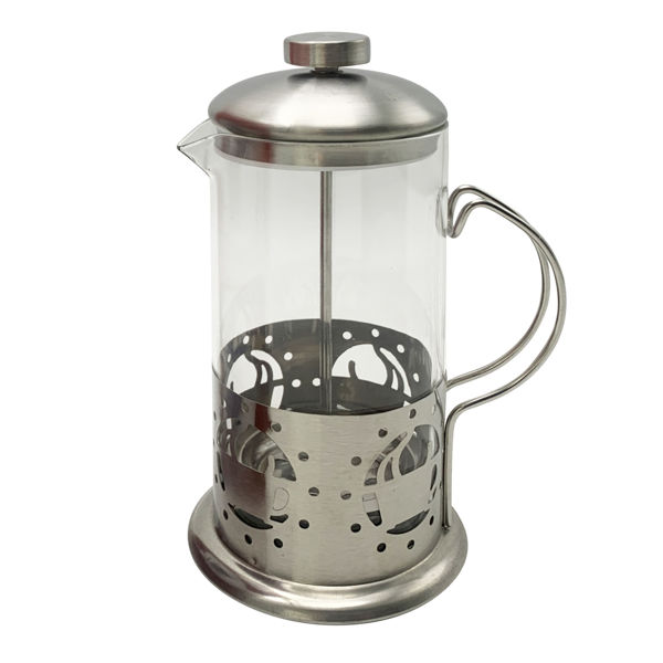 Imagen de Cafetera prensa francesa de acero inoxidable y vidrio 600ml, en caja