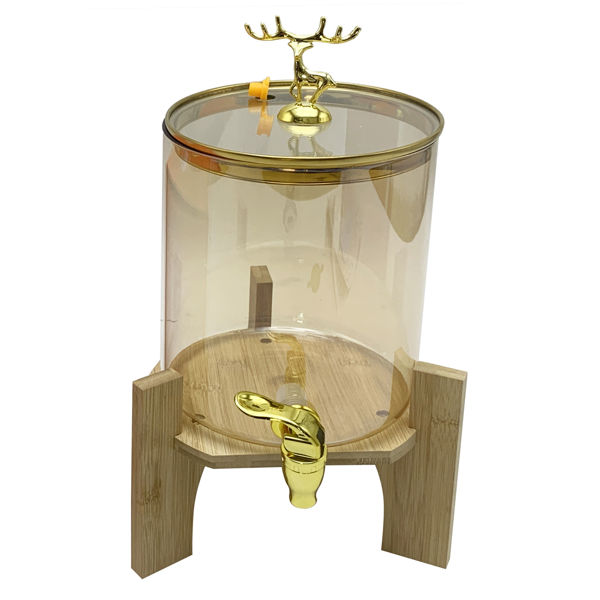 Imagen de Dispensador contenedor de líquidos de vidrio con canilla 3500ml, en caja