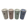 Imagen de Vaso de fibra de trigo, tapa con filtro, 450ml, en caja varios colores