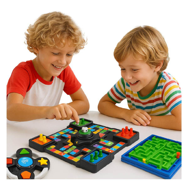 Juego de Mesa 3 en 1 Ludo Memory y Labertino1