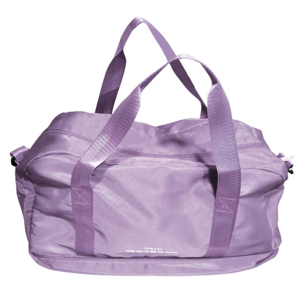 Imagen de Bolso deportivo con asas y correa, bolsillo en la base, enganche para valija, en bolsa varios colores