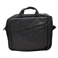 Imagen de Bolso para computadora 15" de poliéster con asas y correa, enganche para valija, bolsillo frontal, en bolsa