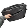 Imagen de Bolso para computadora 15" de poliéster con asas y correa, enganche para valija, bolsillo frontal, en bolsa