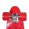 Imagen de Skate de plástico penny ROJO, ruedas de PVC anchas, trucks de metal