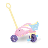 Imagen de Triciclo de plástico con barra y canasto, abeja, XALINGO en caja