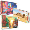 Juego de 3 puzzles de 500 piezas 