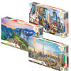 Juego de 3 puzzles rompecabezas de 1000 piezas cada uno 
