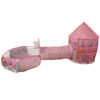 Imagen de Casita carpa para niños ROSADO, con túnel y pelotero, en bolsa