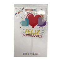 Imagen de Adorno torta Feliz cumpleaños PACK x12, varios modelos