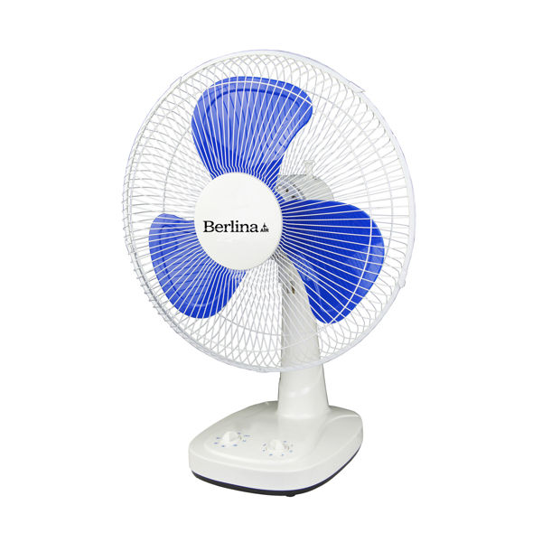 Imagen de Ventilador Berlina  16" de mesa, 3 velocidades, 3 aspas de plástico, en caja
