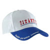 Imagen de Gorro con visera, diseño bordado copas blanco azul, Armoric