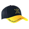 Imagen de Gorro con visera, diseño bordado estrellas amarillo negro, Armoric