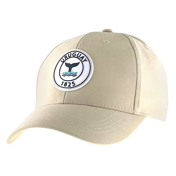 Imagen de Gorro con visera, Uruguay aplique de goma ballena BEIGE, Armoric