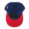 Imagen de Gorro con visera, diseño bordado rayas azul rojo, Armoric