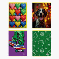 Imagen de Cuaderno de 72 hojas rayado, Sote PACK x8, 4 diseños