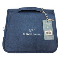 Imagen de Neceser para viaje de tela con percha para colgar, varias reparticiones, Berlina Travel AZUL
