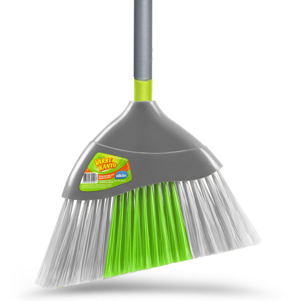 Imagen de Escoba angular con mango de madera, ALKLIN