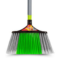 Imagen de Escoba doble barrido con mango de madera, BRILHEX