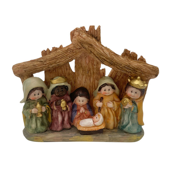 Imagen de Pesebre 6 figuras, en caja CAJAx2